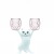 Creative Cat-Paw Mug Glass Double-Layer Cup Pink Glass Double Layer Milk Cup Coffee Cup Cute Glass Cup