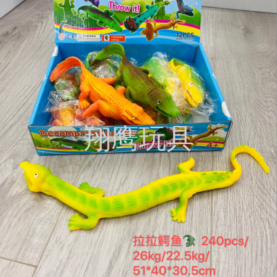 Factory Direct Sales Hot-Selling Sand Vent Toy Simulated Crocodile Lala Decompression Toy Pressure Reduction Toy
