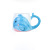 Cartoon Ceramic Cup Creative Hand-Painted Whale Mug Large Capacity Cute Student Water Cup Couple's Cups with Cover Spoon