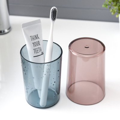 Protection Nordic Color Gargle Cup Transparent Couple Toothbrush Cup Household Water Cup Washing Cup Tooth Cup