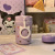 Bear Peach Taro Color Ins Portable Breakfast Cup with Cover Spoon Student Microwaveable Milk Cup Handy Cup with Straw