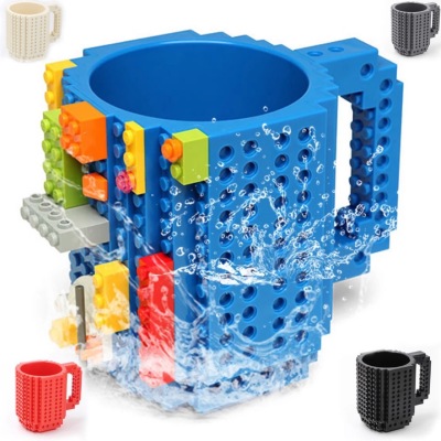 Building Block Cup Assembled Cup DIY Assembly Cup Coffee Cup Mark Handy Cup Creative Children Gift Pen Holder