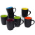 Ceramic Cup Inner Color Glaze Trendy Colorful Mug Bank Gift Customized Printing Wholesale Frosted Coffee Cup