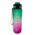 Gradient Color Cup Sports Bottle Frosted Plastic Cup Gym Sports Cup with Straw Scale 32oz Portable Water Bottle