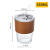 Glass Double Drink Cup Water Cup with Straw Office Coffee Cup Ins Amber Good-looking with Lid Gift Cup