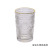 Meizhili European-Style SUNFLOWER Glass Cup Vintage Embossed Glass Juice Cup Golden Edge Transparent Spot Thickened