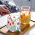Korean Ins Same Style Girl Heart Hand Painted Tulip Coffee Cup Glass, Milk Juice Glass Water Cup