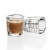Wholesale Glass Square Cup with Scale 60ml Espresso Ounce Cup Baking Measuring Cup Cross-Border Double Measurement