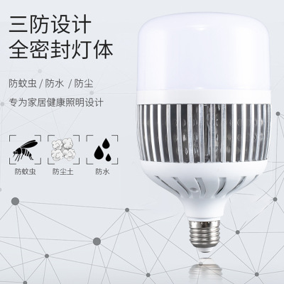 Led Fin Globe High-Power Bulb E27 Screw 200W 100W Bulb Factory Lighting Energy-Saving Lamp Globe