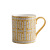 Mosaic Gold Outline Ceramics Mug Business British Style Light Luxury Personalized Water Cup Breakfast Milk Coffee Cup