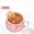 Costa Peekaboo Mug with Lid Girl Heart Large Capacity Female Cute Creative Ceramic Cup Breakfast Cup