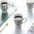 INS Style Simple Nordic Ceramic Net Red Beautiful Cute Dots and Stripes Afternoon Tea Cup Mug Set