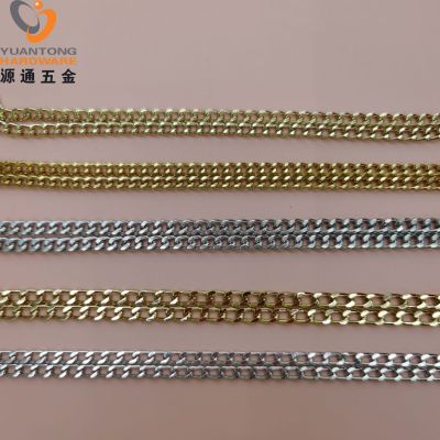 Yuantong Hardware Aluminum Chain Ornament Accessories Bag Chain Waist Chain Metal Chain Fine Tail Chain Environmental Protection Non-Fading Grinding Chain