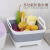 Outdoor Sink Folding Square Washing Basin Drain Basket Portable Travel Vegetable Washing Ice Bucket Fruit Basin