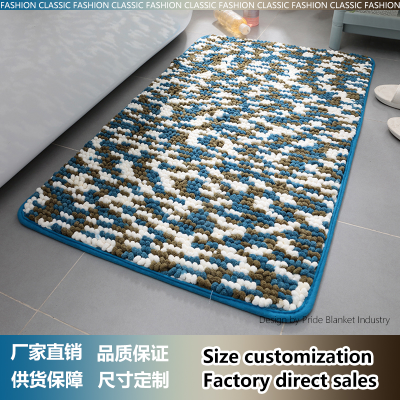 Absorbent Non-Slip Carpet Bathroom Bedroom Sofa Door Mat Plastic Bottom Fluff Rich Star Household Edge Covered Floor Mat