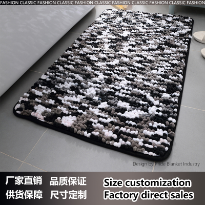 Absorbent Non-Slip Carpet Bathroom Bedroom Sofa Door Mat Plastic Bottom Fluff Rich Star Household Edge Covered Floor Mat