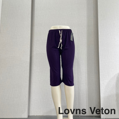 Factory Direct Sales Milk Silk Cropped Pants Straight-Leg Pants Women's Pants Solid Color