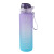 Cross-Border Large Capacity Portable Plastic Cup Rope Holding Frosted Gradient Color Straw Sports Kettle Girls Fitness Sports Bottle