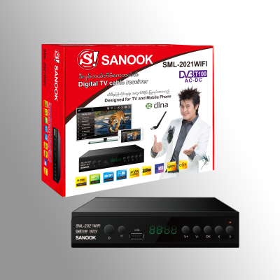 Sanook Set-Top Box DVB DVBT2 DVB-T2 WiFi TV Box Nook