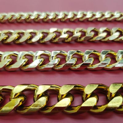 Yuantong Hardware Aluminum Chain Six-Side Grinding Octagon Grinding Multilateral Grinding Chain Ornament Luggage Accessories A Large Number Of Chain Necklace