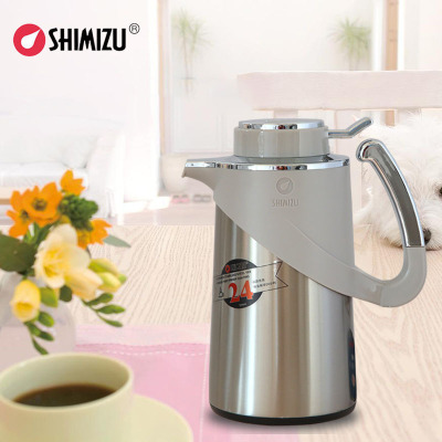 Shimizu/Shanghai Clear Water Thermos Bottle SM-6224 Stainless Steel Liner Vacuum Insulation Pot Coffee Pot