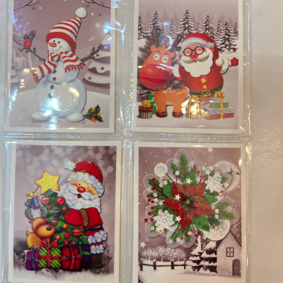 Factory Direct Sales Santa Claus Series Wishing Card