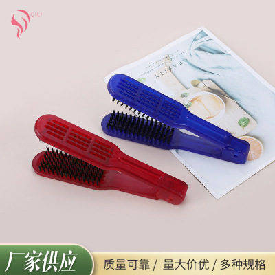 Supply Plastic Clamp Comb Bristle Straight Comb Hairdressing Styling Pin Hair Comb High Temperature Resistant Hair Straightener Straightening Comb