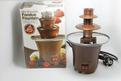 Chocolate Machine Fountain Mini DIY Household Melting Tower with Heating Small Chocolate Machine Waterfall Machine