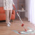 Factory Direct Supply Aluminum Alloy Hand-Free Flat Mop Flat Mop Household Wholesale Office Lazy Flat Mop