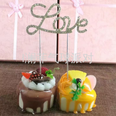 New Cake Insert Factory Direct Sales Cake Insert Brand Party Supplies Live Theme Decorations Arrangement Cake Decoration