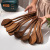 Unpainted Door Frame Wooden Spatula Non-Stick Pan Spatula High Temperature Resistant Wood Shovel Soup Spoon Kitchenware Set Wholesale