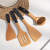 Wooden Spatula Beech Long Handle Spatula Household Non-Stick Pan Wooden Turner Meal Spoon Wooden Spoon Cooking Kitchenware Set