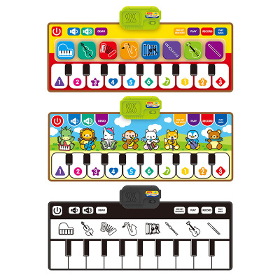 Cross-Border New Arrival Children's Electronic Keyboard Blanket Animal Cartoon Early Education Educational Musical Instrument Toy Hot Multi-Functional Music Blanket