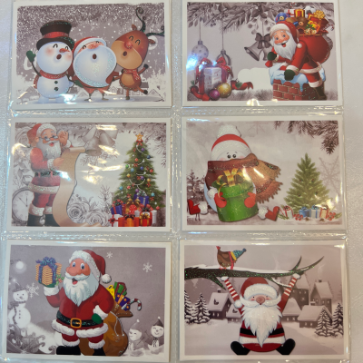 Factory Direct Sales Santa Claus Series Wishing Card