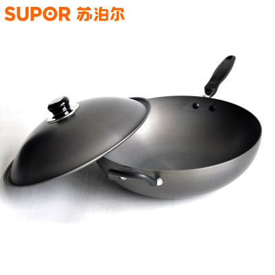 Supor Hard Wok Pc32c1pc34c1pc36c1 Open Fire Wok Stainless Light Uncoated Wok