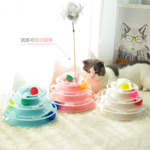 toys three or four layers  turntable table tennis can be inserted with funny  stick rohan tower  supplies  self-hi toys
