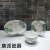 Jingdezhen Soup Bowl Noodle Bowl Ceramic Bowl Rice Bowl Plate Fish Dish Plate Dish Square Plate Kitchen Supplies Binaural Baked Rice Plate