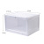 Large Plastic Shoe Box Transparent and Dustproof Magnetic Door Football Wall High-Top Basketball Shoes a Sneakers J Hand-Made Storage Box