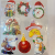 Christmas Series Stickers Wishing Card