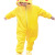 Composite Children Dinosaur One-Piece Pajamas Flannel Cartoon Animal Pikachu Performance Clothes Toilet Version Thickened Set