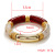 European and American Fashion Cool New Acrylic Elastic Bracelet Curved Bamboo Tube Multi-Color Vintage Marbling Bracelet