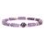 Hot Natural Amethyst Rectangular Bar Beads Bracelet Women's Simple Fashion Charm Bracelet Foreign Trade Whole