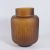 Modern Simple Frosted Carved Striped Vase Large Diameter Big Belly Glass Vase Decoration High-End Home Decoration