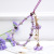 Mobile Phone Lanyard Girls Short Clay Plaster Flower Bracelet Colorful Hanging Decoration Neck Phone Case Pendant