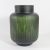 Modern Simple Frosted Carved Striped Vase Large Diameter Big Belly Glass Vase Decoration High-End Home Decoration