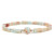 Hot Natural Amethyst Rectangular Bar Beads Bracelet Women's Simple Fashion Charm Bracelet Foreign Trade Whole
