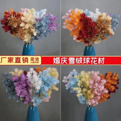 Factory in Stock Simulation Plastic Snow Ball Wedding Hall Hotel Decoration Plastic Simulation Flower Road Lead Flower Rows Fake Flower