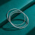 Bracelet Women's Silver Jewelry Gift Fashion Young Solid Polished Surface Fine Circle Bracelet Wholesale Sterling Silver