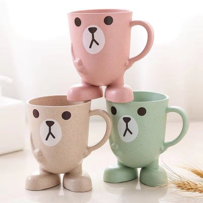 Cartoon Cute Gargle Cup Children Teeth Brushing Cup Cup Creative Home Baby Washing Cup Student Drop-Resistant Tooth Mug Cup