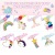 Amazon 9 PCs Colorful Unicorn Bracelet Rainbow Unicorn Girl Beaded Jewelry Birthday Party Decorations
